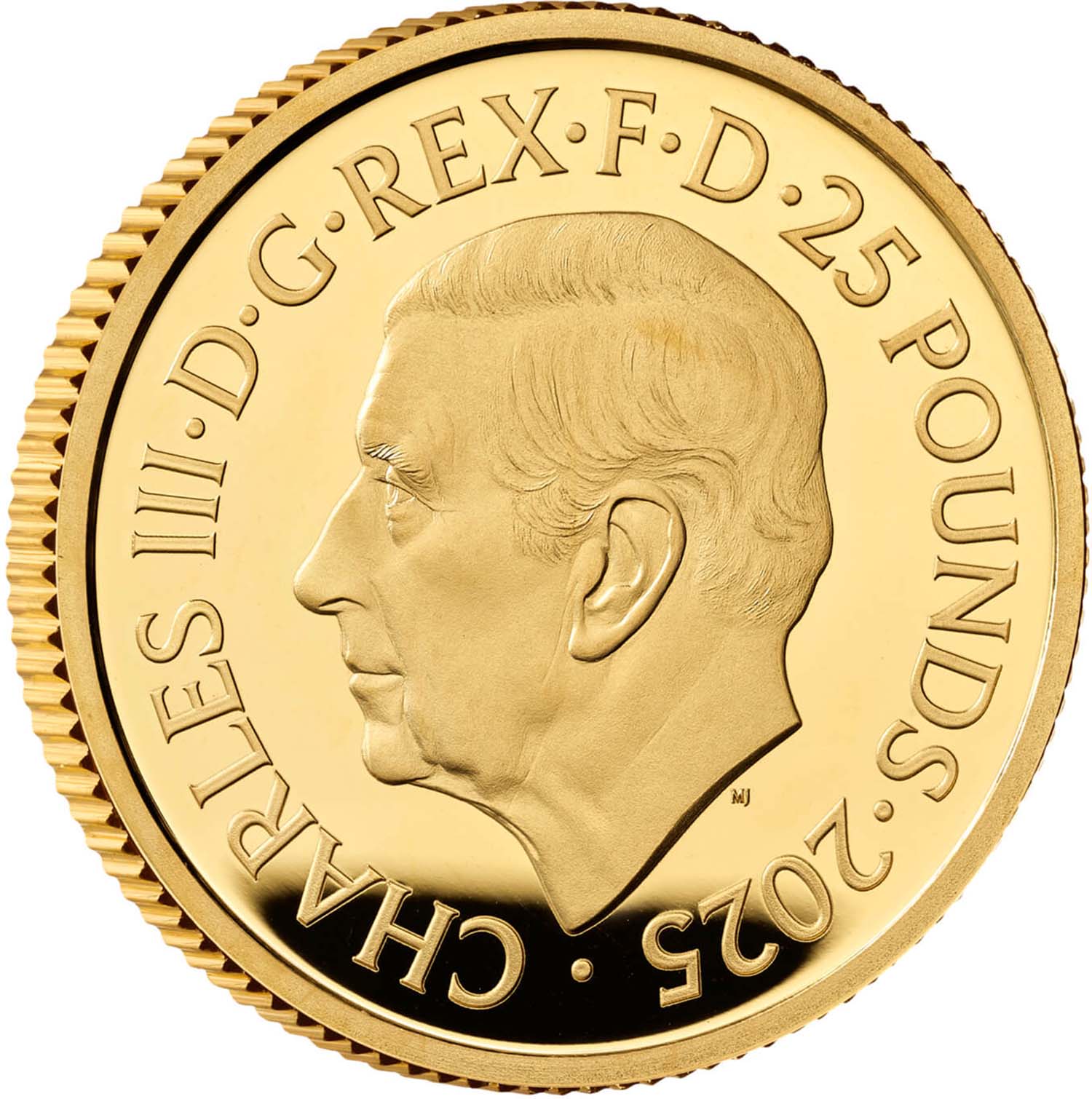 25 Pounds - Charles III Iron Maiden; Gold Proof obverse