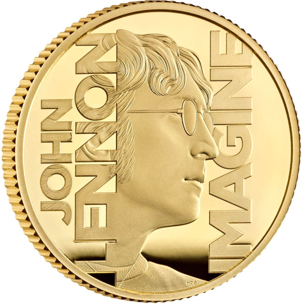 25 Pounds - Charles III John Lennon; Gold Proof