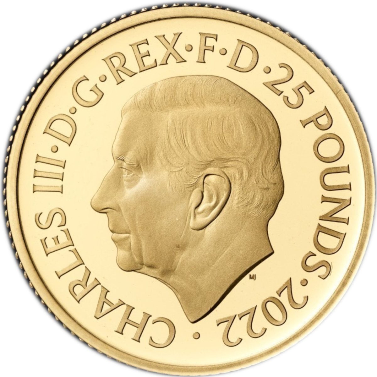 25 Pounds - Charles III Life and legacy of the Queen; Gold Proof obverse