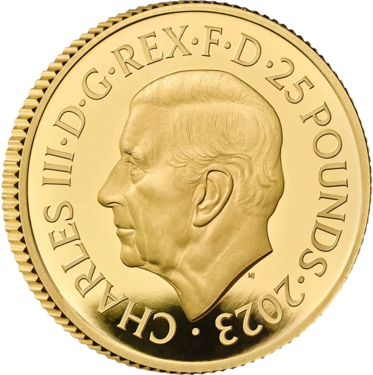 25 Pounds - Charles III Luke Skywalker and Princess Leia; Gold Proof obverse