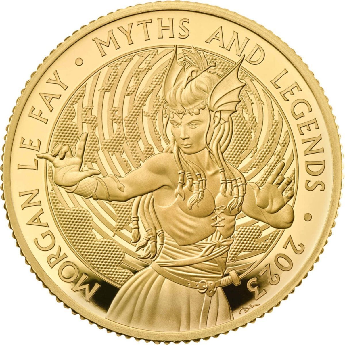 25 Pounds - Charles III Morgan Le Fay; Gold Proof reverse