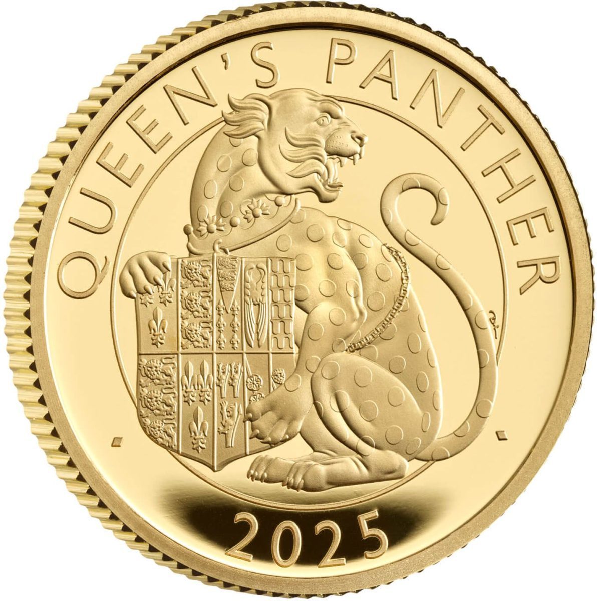 25 Pounds - Charles III Queen's Panther; Gold Proof