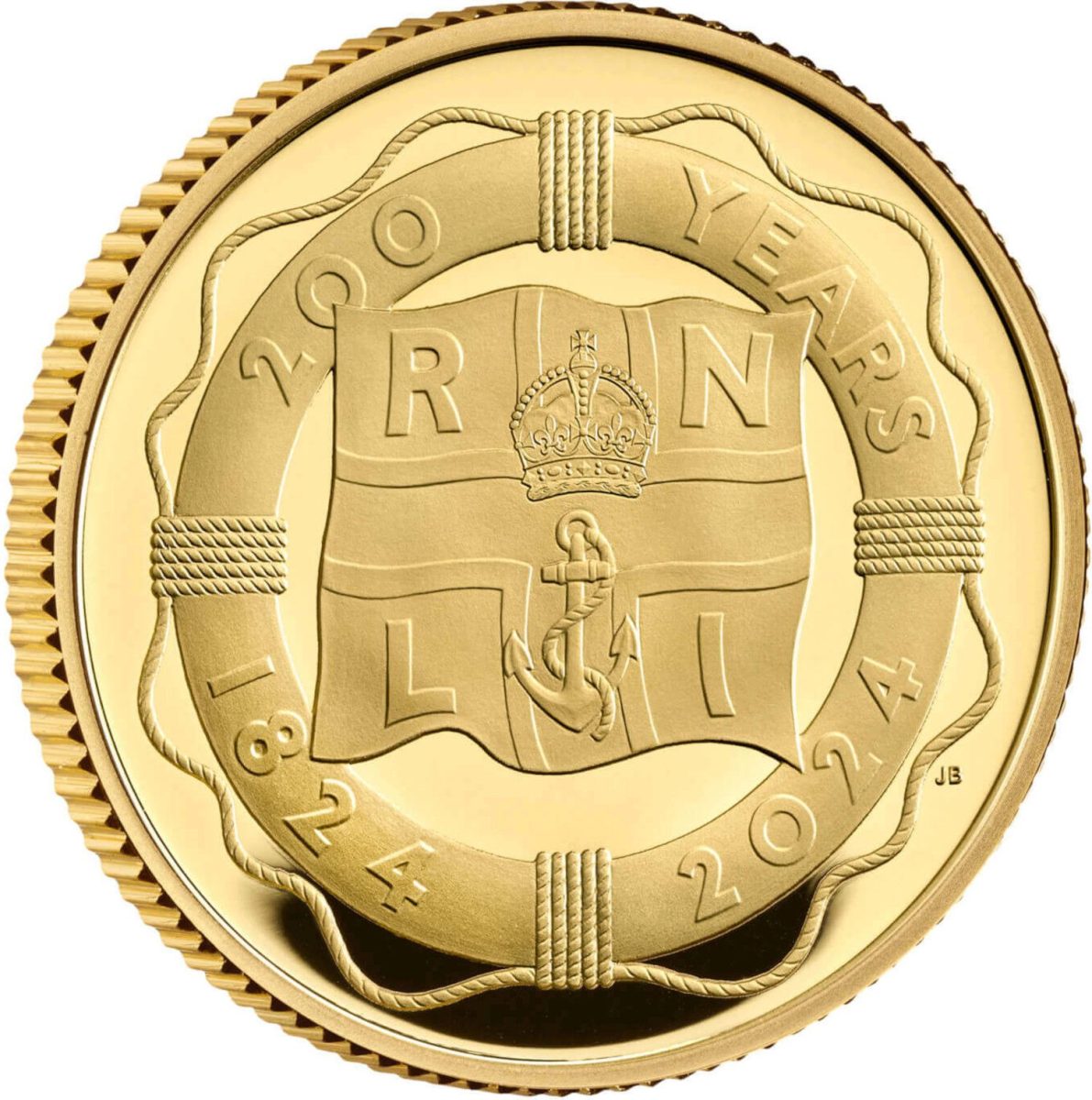 25 Pounds - Charles III RNLI; Gold Proof reverse