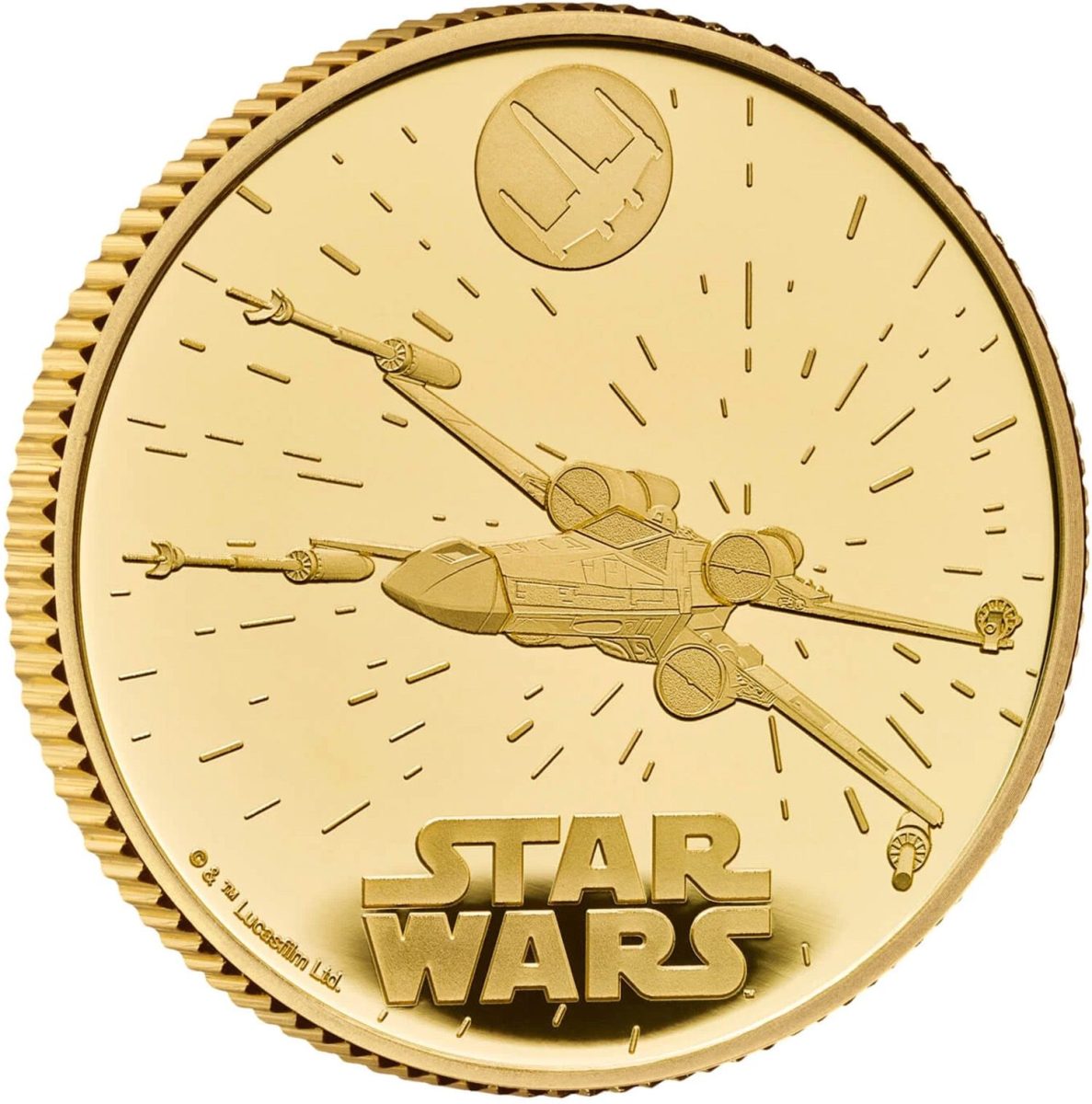25 Pounds - Charles III X-Wing; Gold Proof reverse