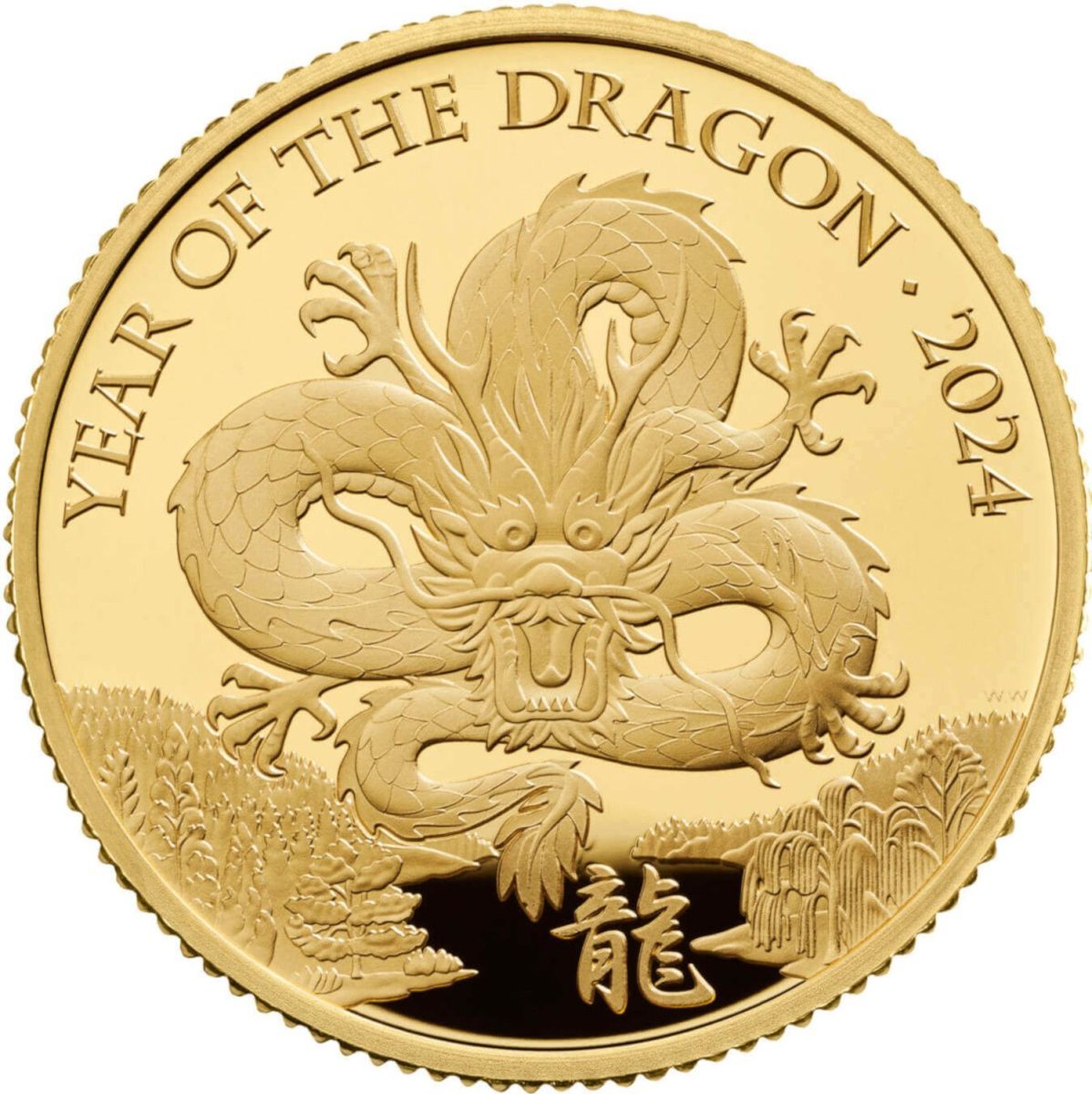 25 Pounds - Charles III Year of the Dragon; Gold Proof reverse