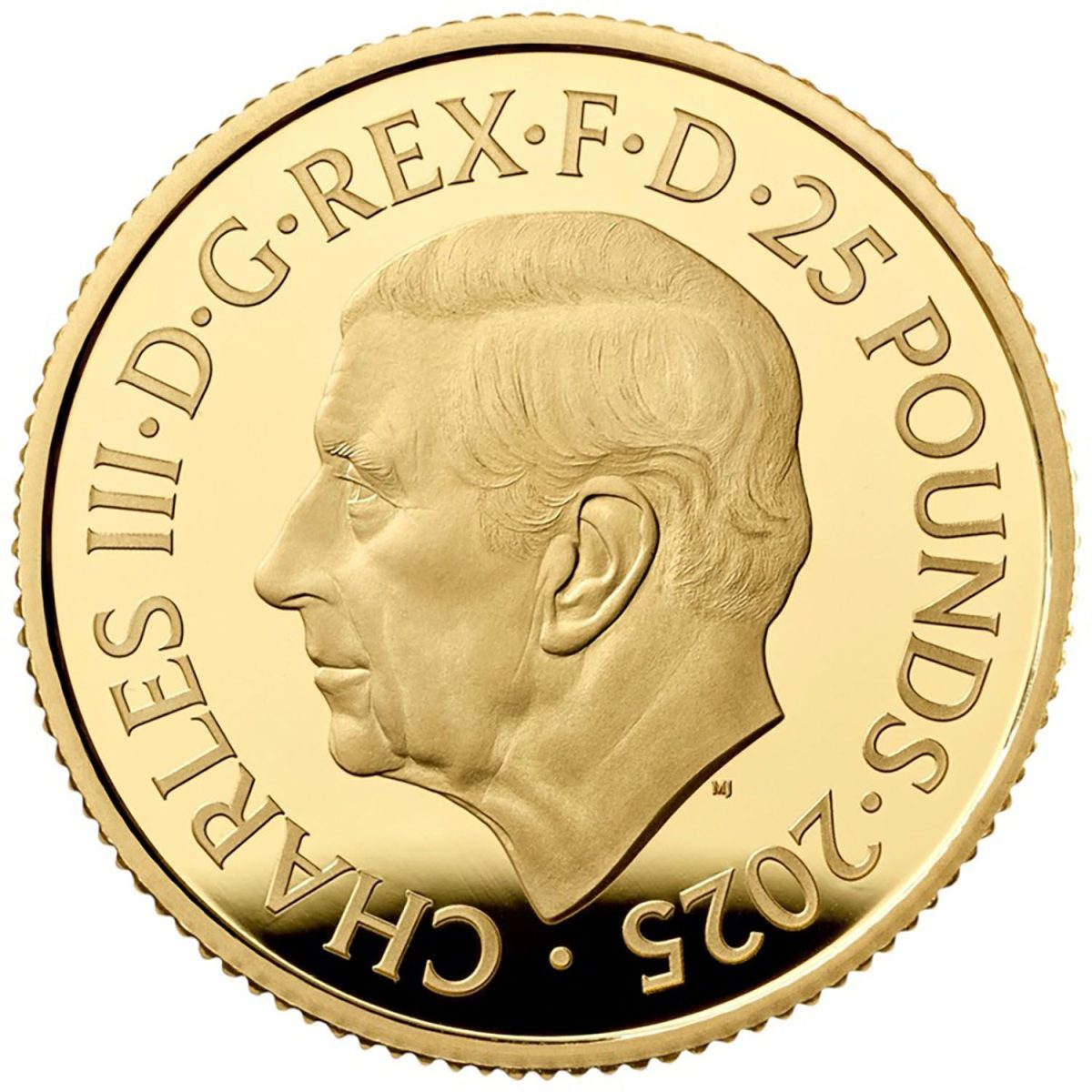 25 Pounds - Charles III Year of the Snake; Gold Proof obverse