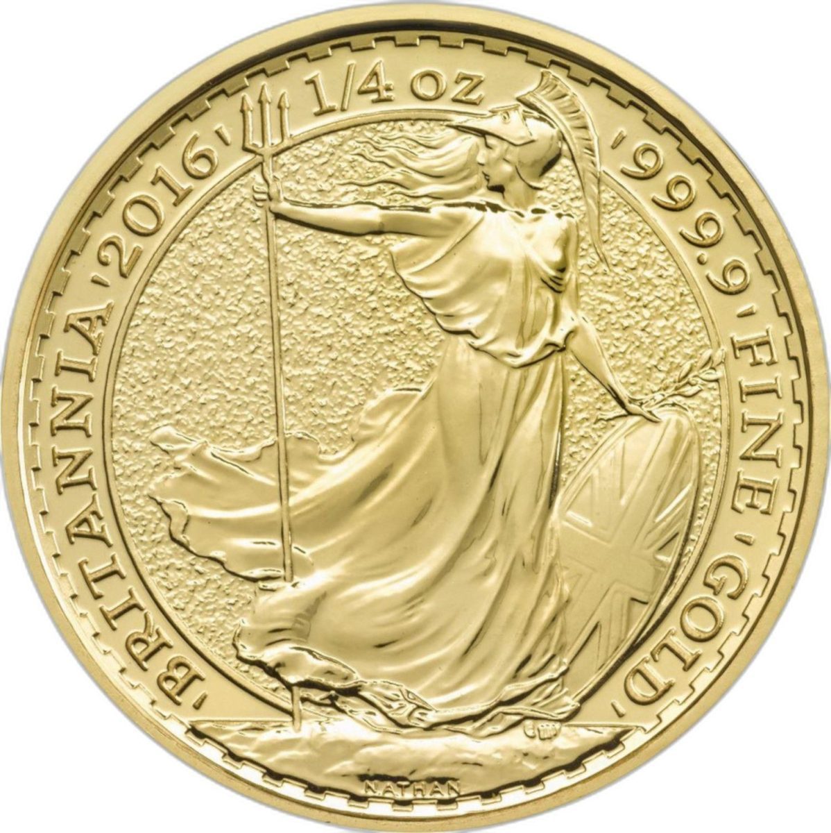25 Pounds - Elizabeth II 5th portrait; 1/4 oz Fine Gold