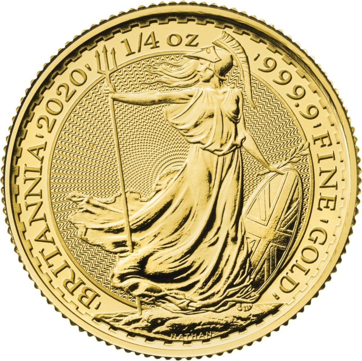 25 Pounds - Elizabeth II 5th portrait; 1/4 oz Fine Gold