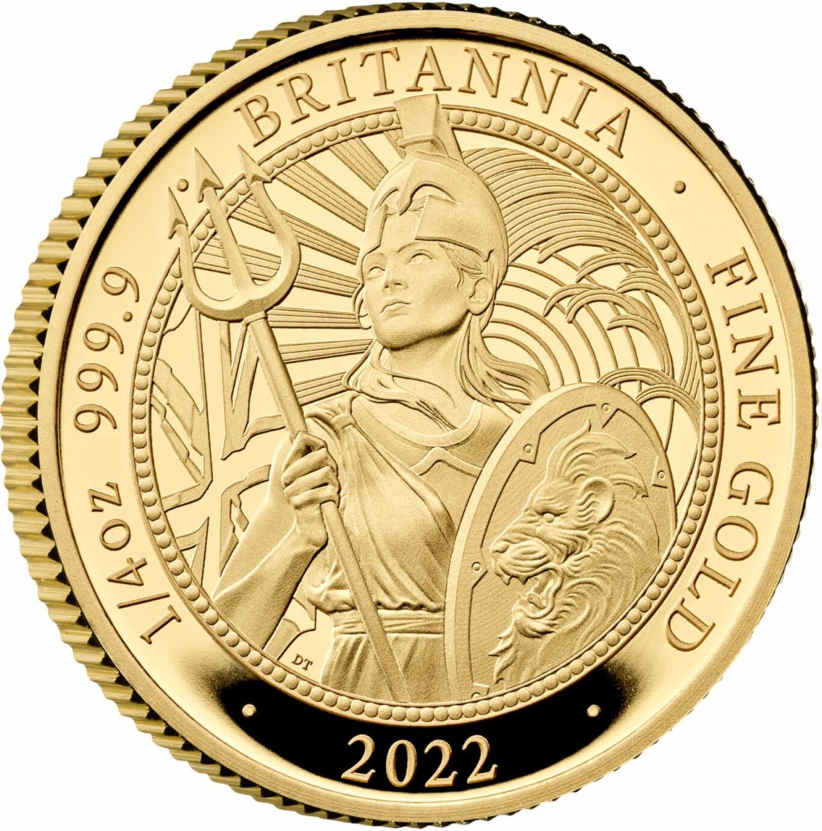 25 Pounds - Elizabeth II 5th portrait; 1/4 oz Fine Gold
