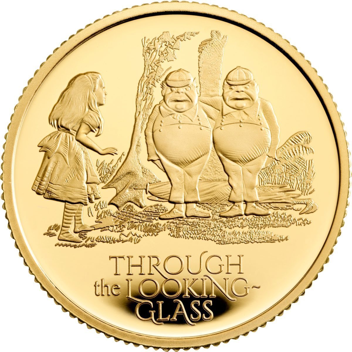 25 Pounds - Elizabeth II Alice Through the Looking Glass; Gold Proof
