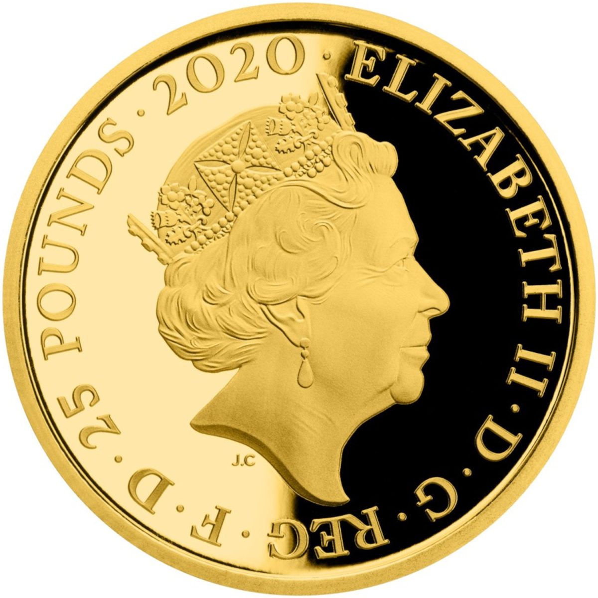 25 Pounds - Elizabeth II Battle of Britain; Gold Proof obverse