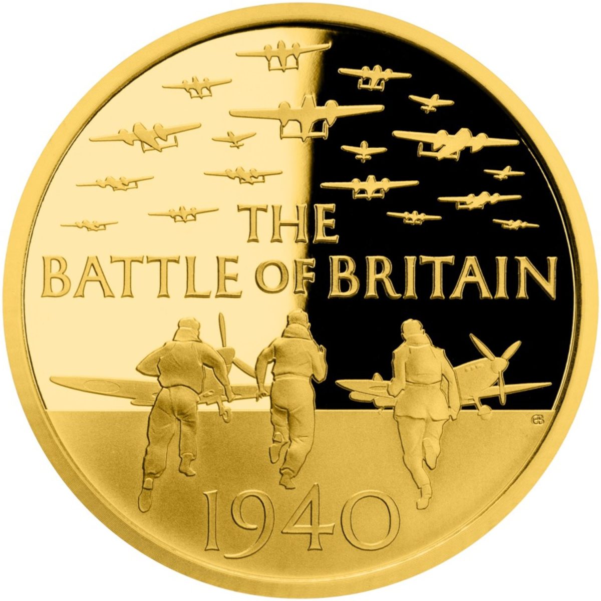 25 Pounds - Elizabeth II Battle of Britain; Gold Proof reverse