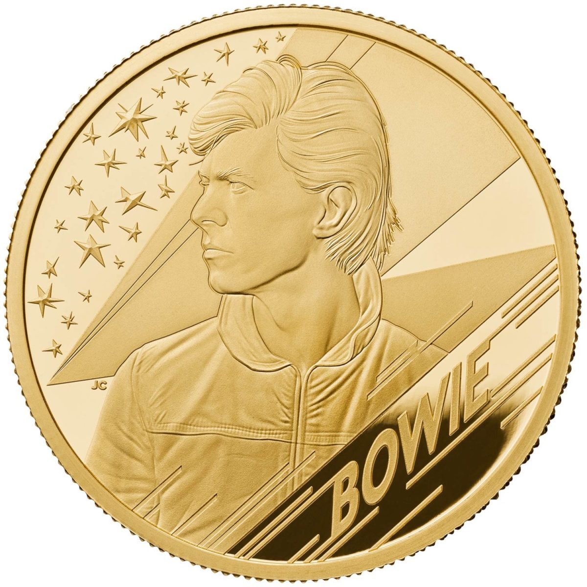 25 Pounds - Elizabeth II David Bowie; Gold Proof