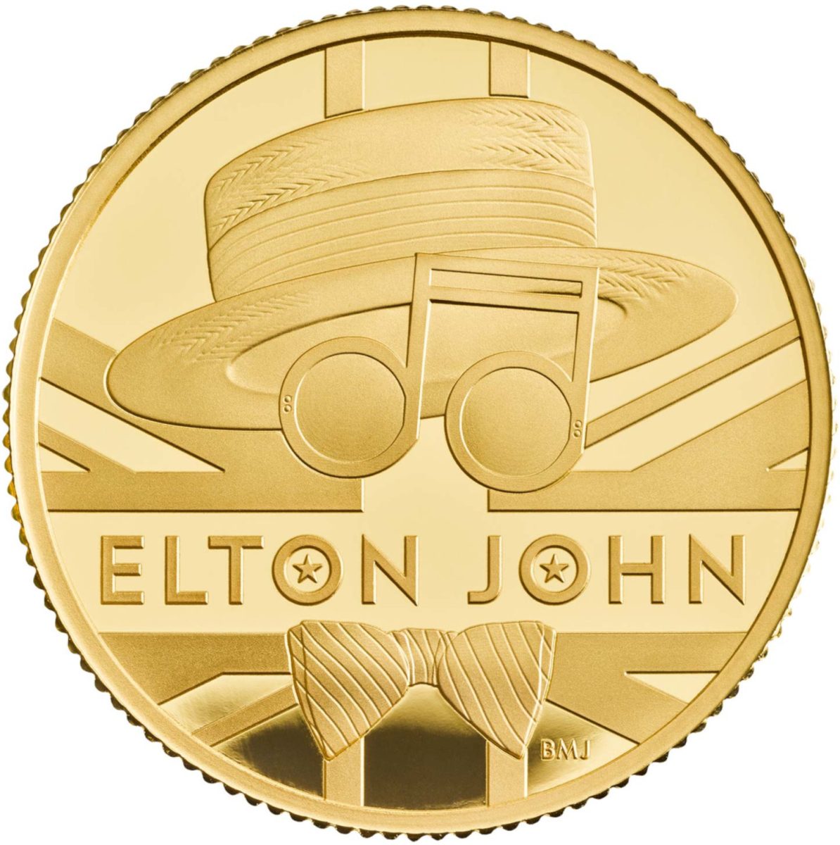 25 Pounds - Elizabeth II Elton John; Gold Proof