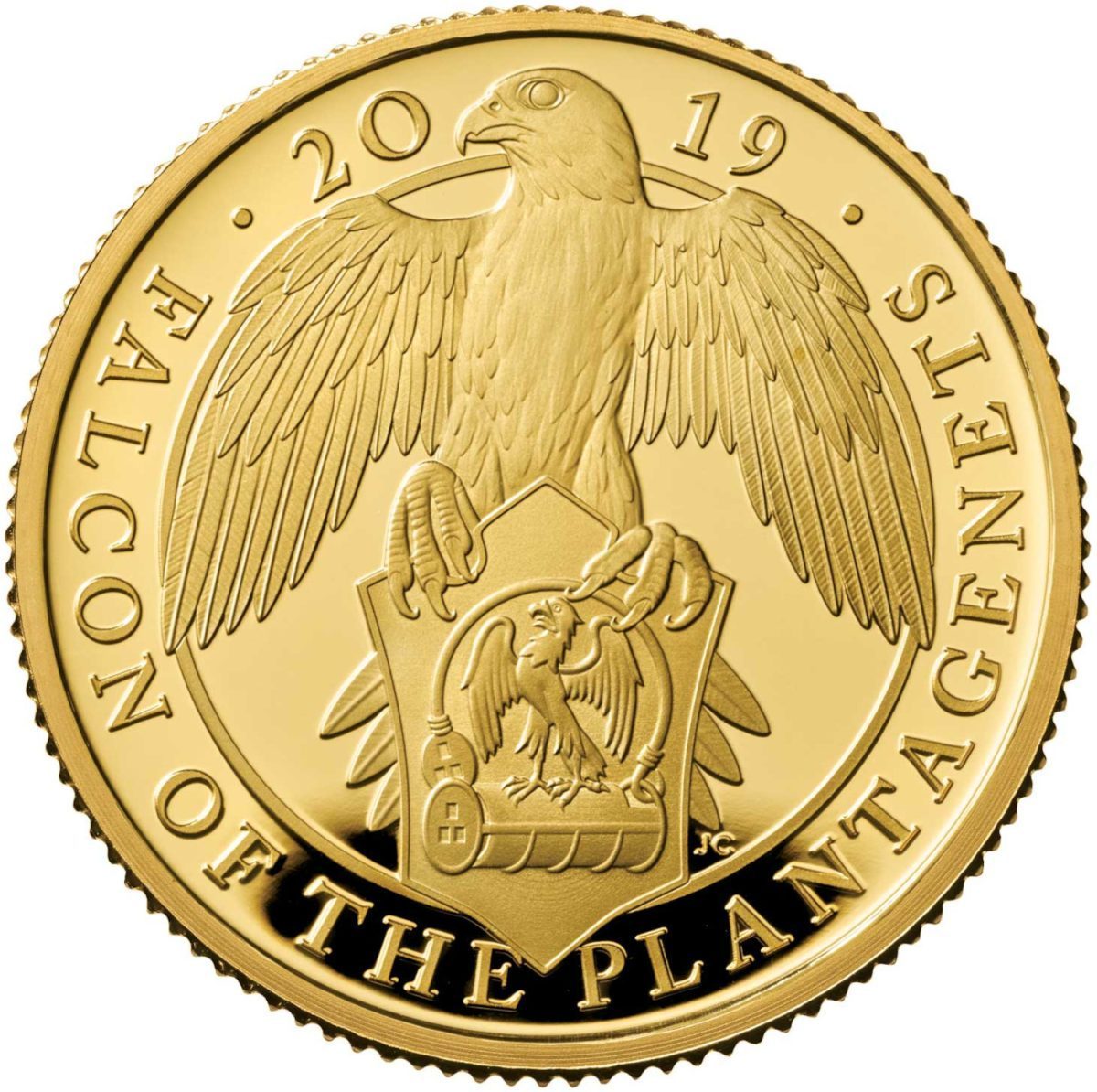 25 Pounds - Elizabeth II Falcon of Plantagenets; Gold Proof
