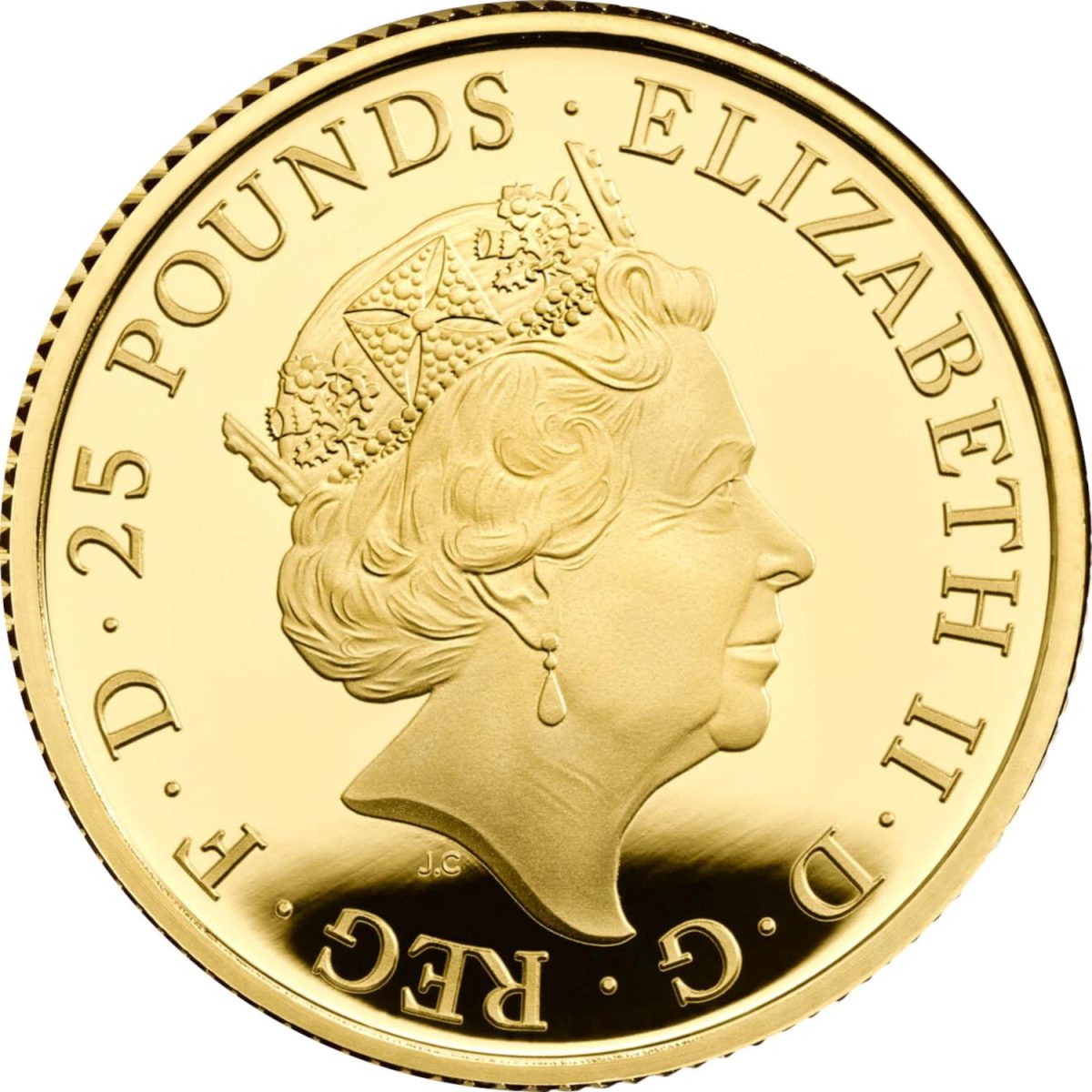25 Pounds - Elizabeth II Gold Standard; Gold Proof obverse