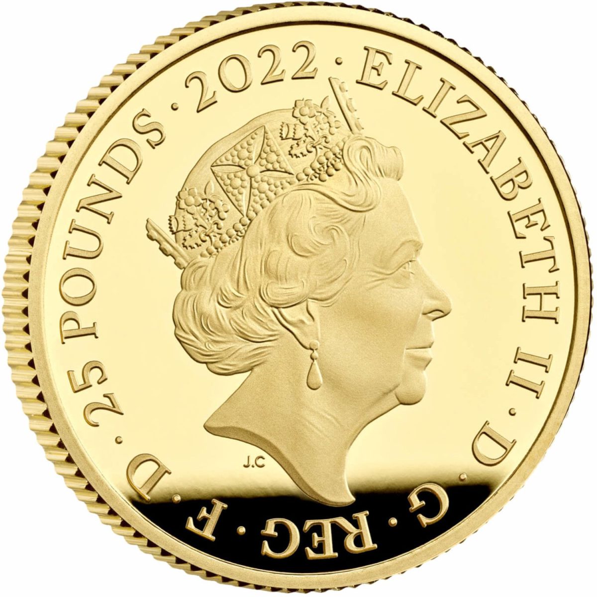 25 Pounds - Elizabeth II Harry Potter; Gold Proof obverse
