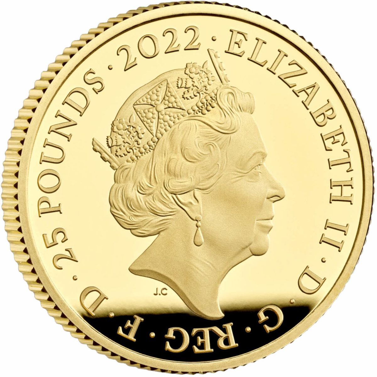 25 Pounds - Elizabeth II Hogwarts Express; Gold Proof obverse