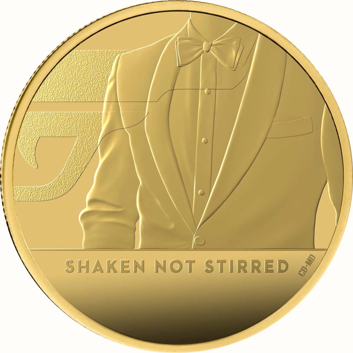 25 Pounds - Elizabeth II James Bond - III; Gold Proof
