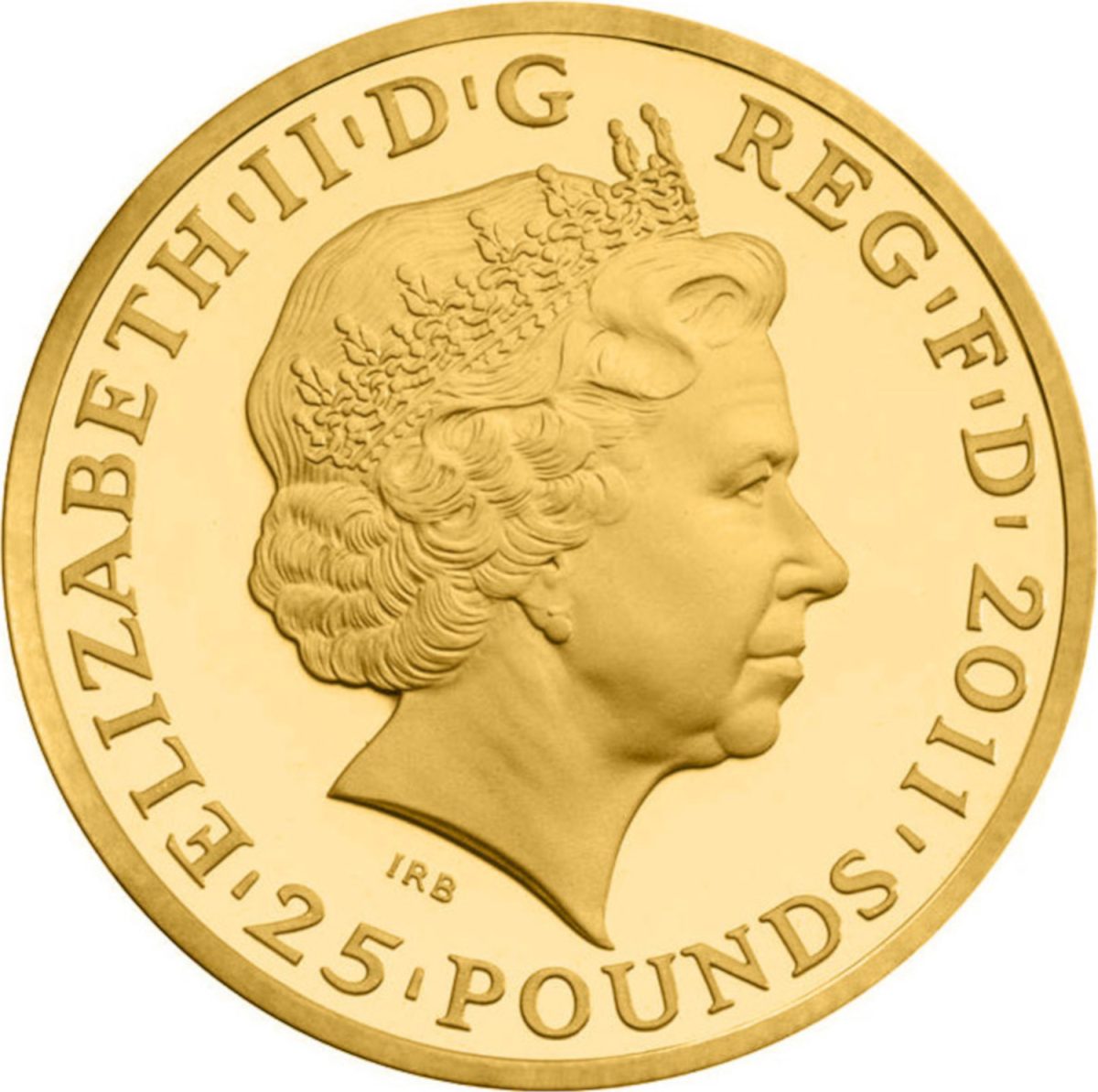 25 Pounds - Elizabeth II Juno - Altius; Gold Proof obverse