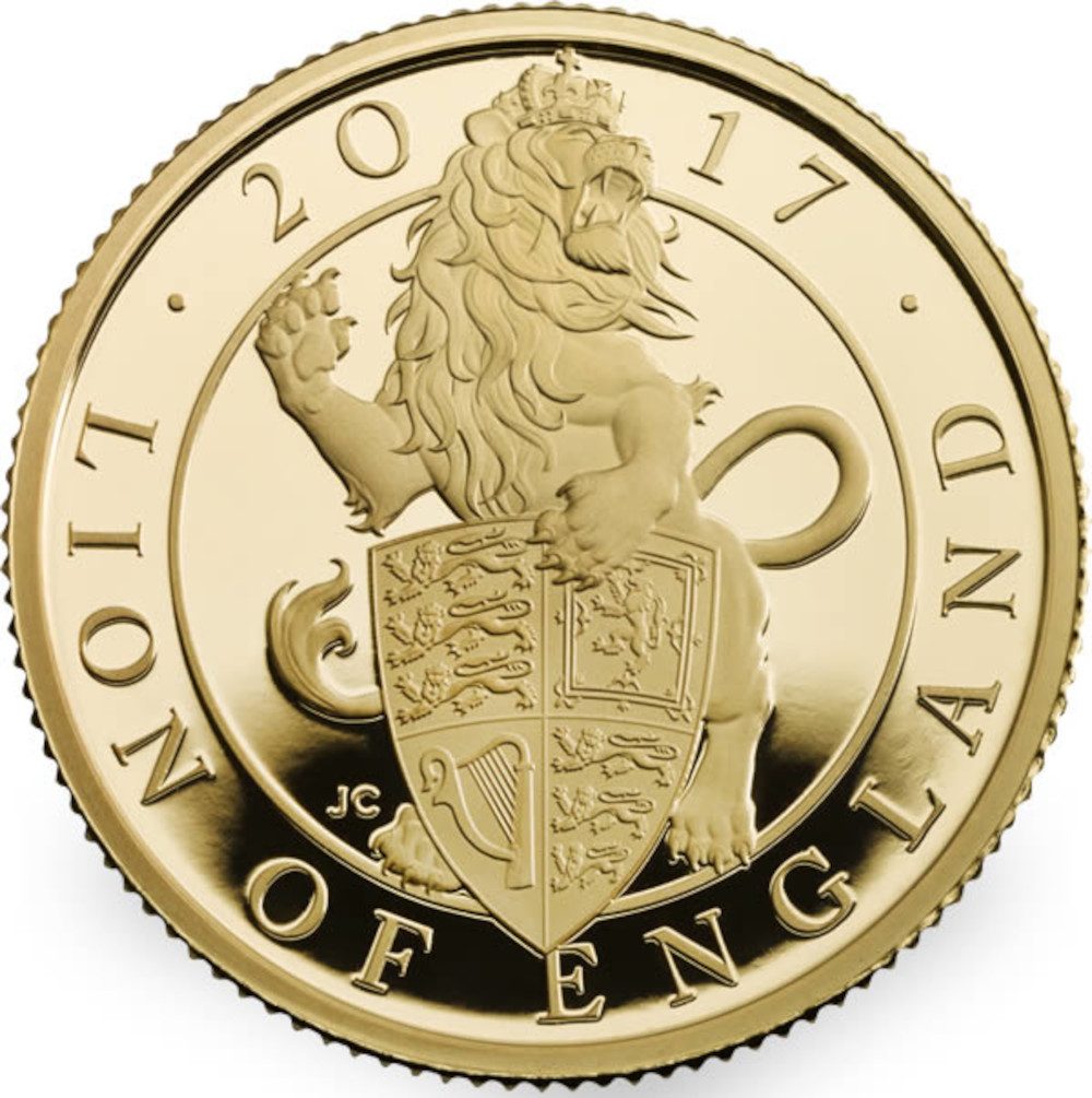 25 Pounds - Elizabeth II Lion of England; Gold Proof