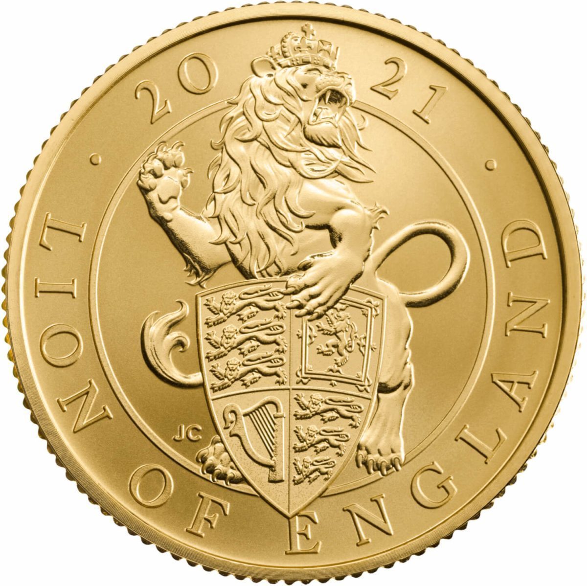 25 Pounds - Elizabeth II Lion of England; Gold Proof reverse