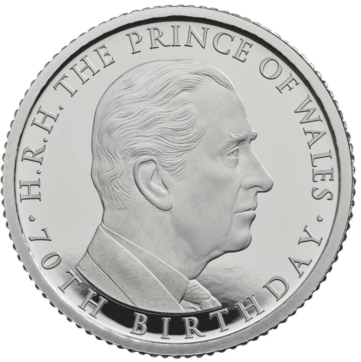 25 Pounds - Elizabeth II Prince Charles 70th Birthday; Platinum Proof