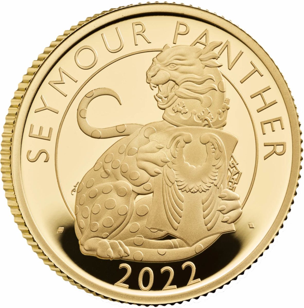 25 Pounds - Elizabeth II Seymour Panther; Gold Proof reverse