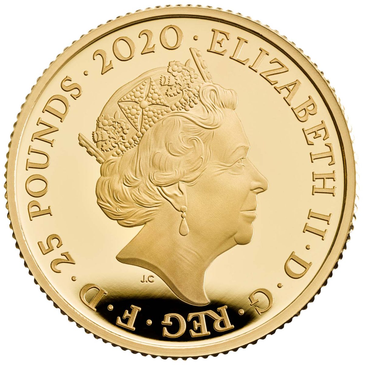 25 Pounds - Elizabeth II The band Queen; Gold Proof obverse