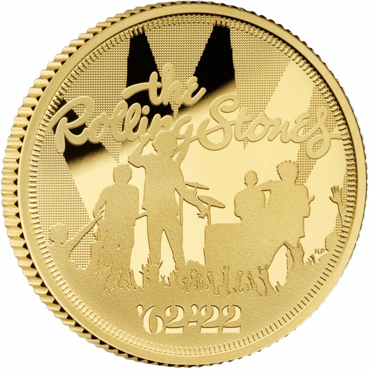 25 Pounds - Elizabeth II The Rolling Stones; Gold Proof