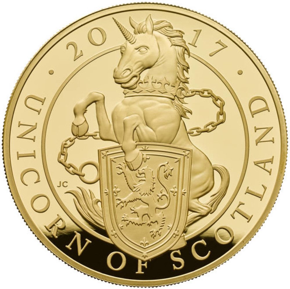 25 Pounds - Elizabeth II Unicorn of Scotland; Gold Proof