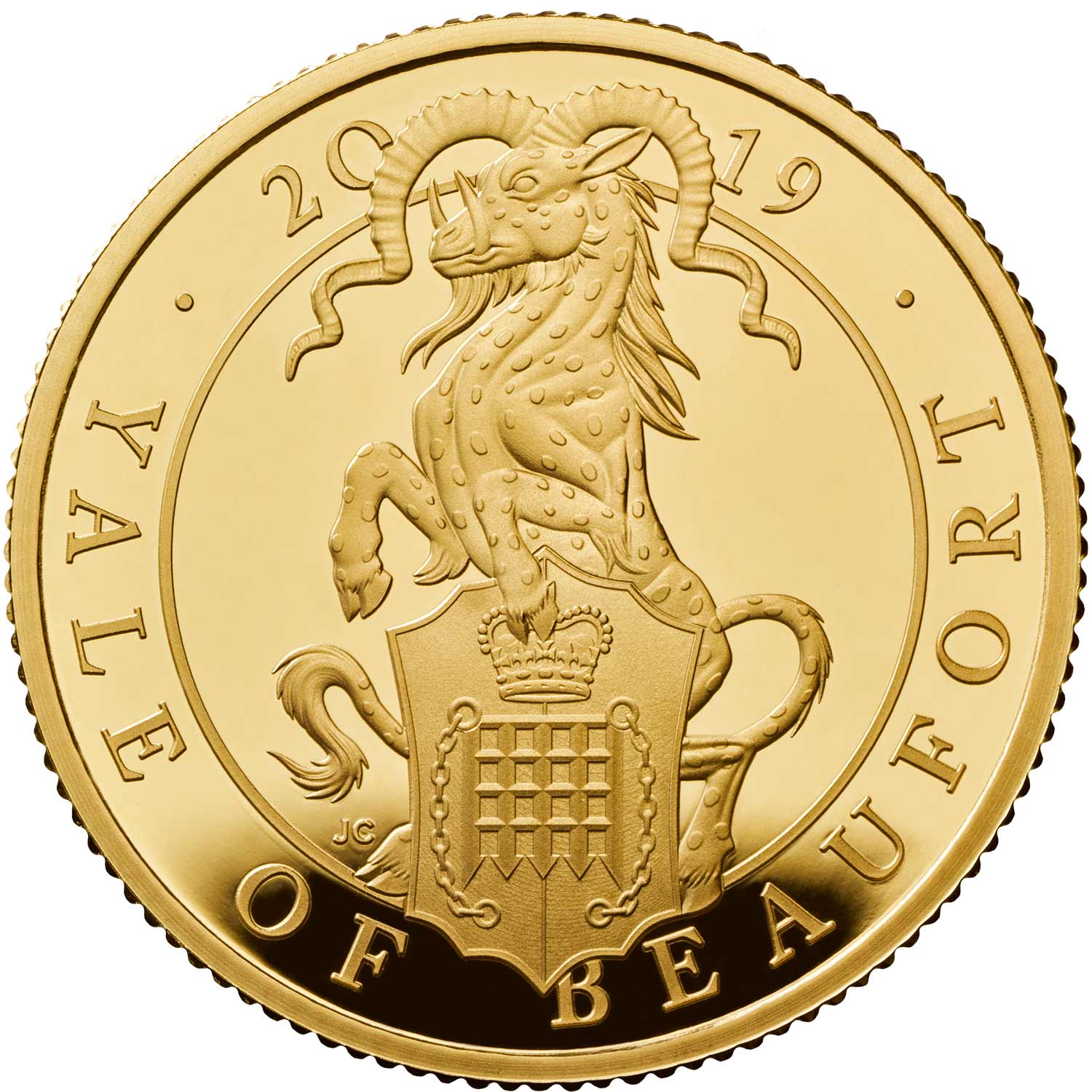 25 Pounds - Elizabeth II Yale of Beaufort; Gold Proof