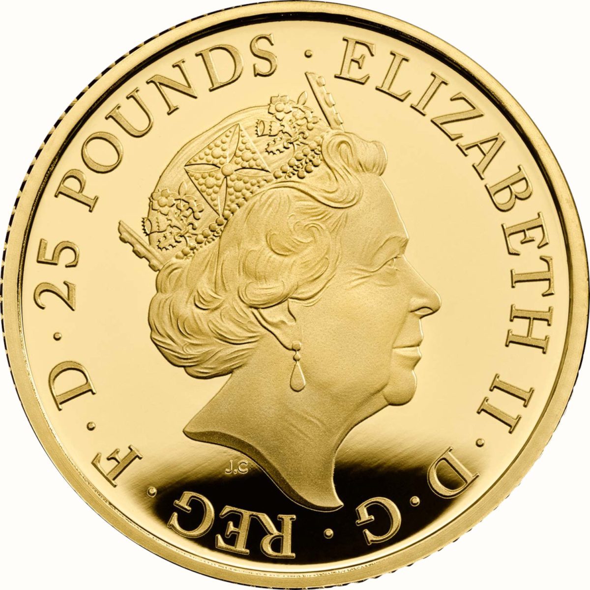 25 Pounds - Elizabeth II Year of The Ox; Gold Proof obverse