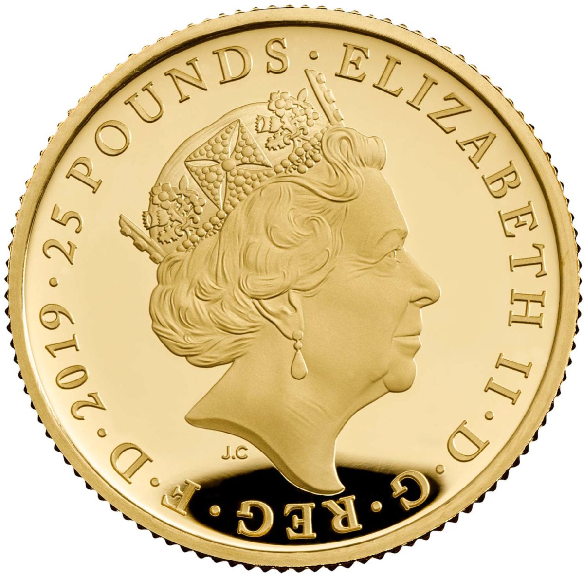 25 Pounds - Elizabeth II Yeoman Warders; Gold Proof obverse