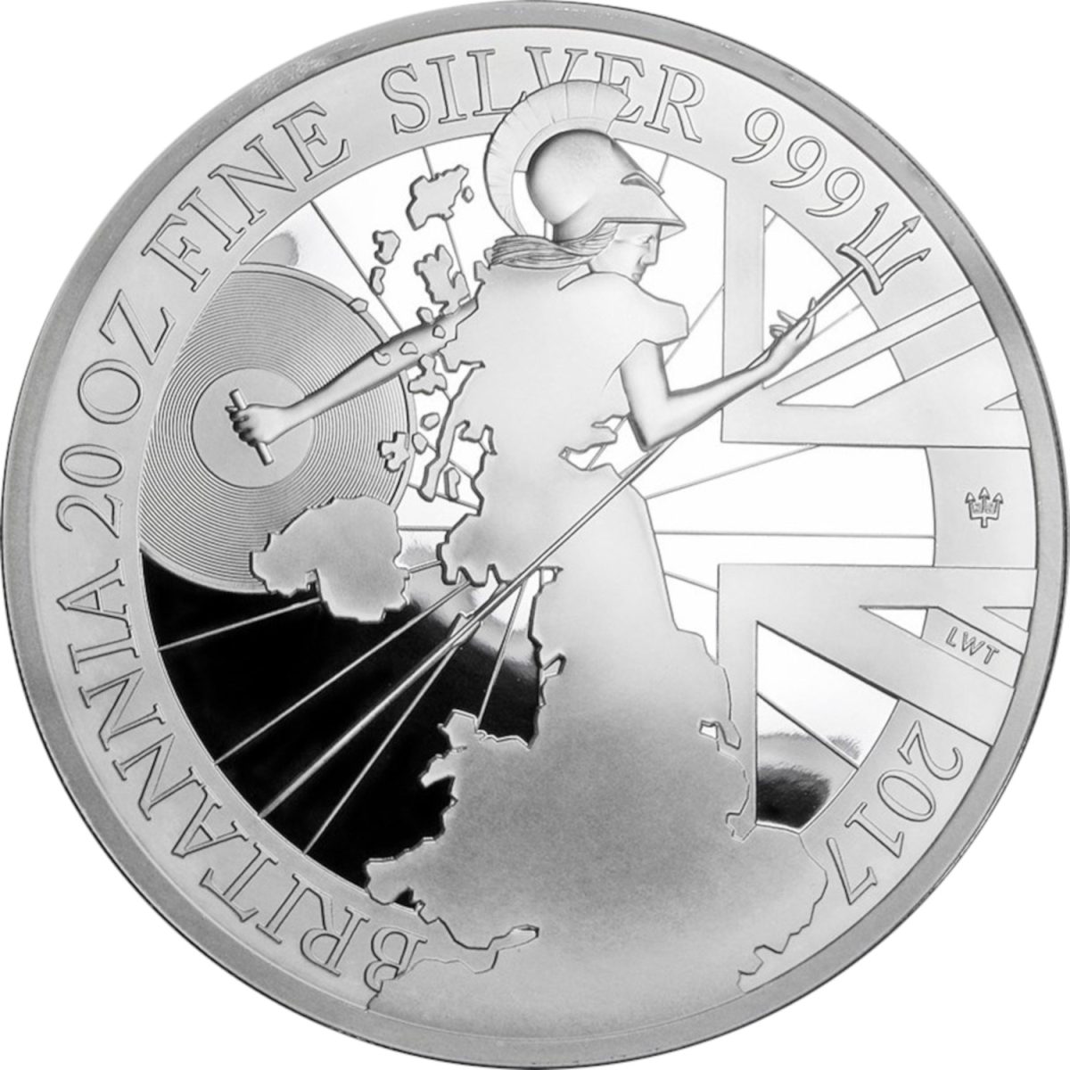 250 Pounds - Elizabeth II 5th portrait; 20 oz Fine Silver