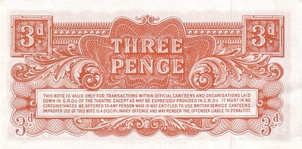3 Pence - British Armed Forces 2nd series reverse
