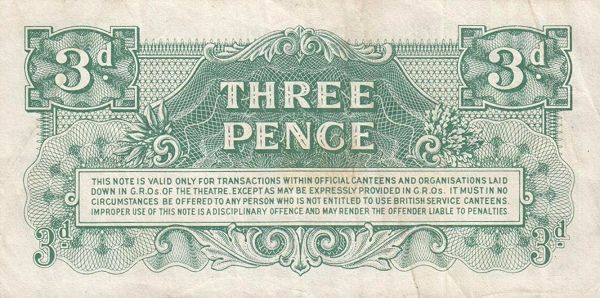 3 Pence - British Armed Forces 3rd series reverse