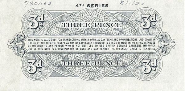 3 Pence - British Armed Forces 4th series reverse