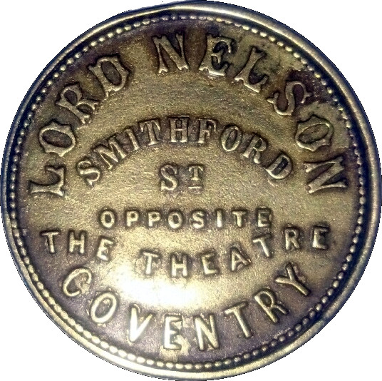 3 Pence - Coventry Check Public House Token obverse