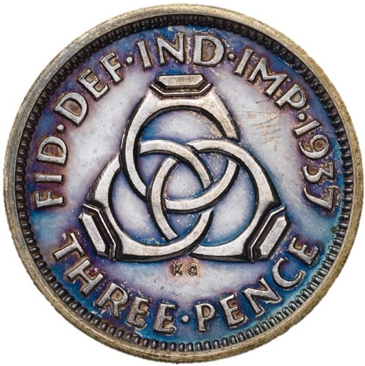 3 Pence - Edward VIII Pattern reverse