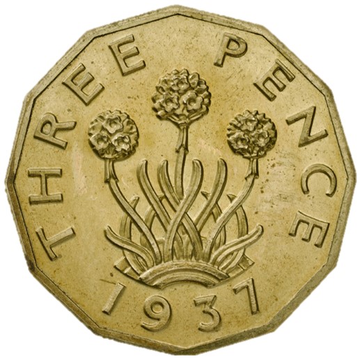 3 Pence - Edward VIII Pattern reverse