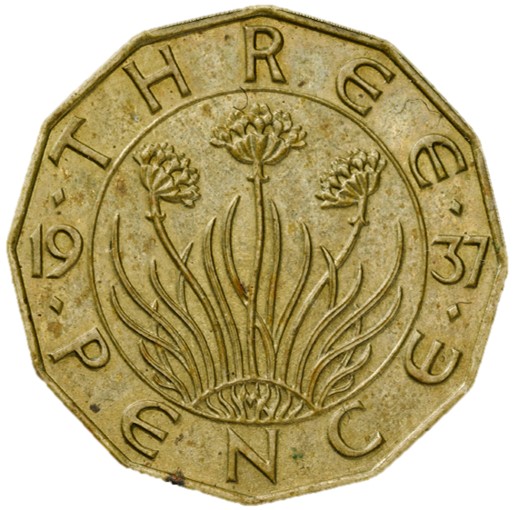 3 Pence - Edward VIII Pattern reverse