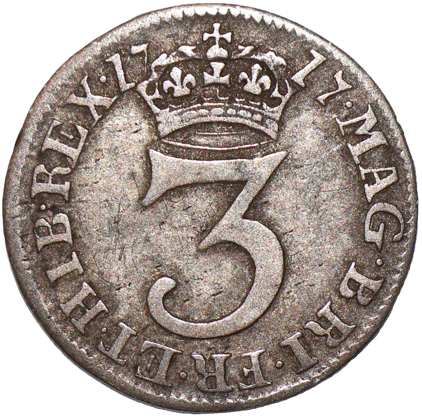 3 Pence - George I incl. Maundy reverse