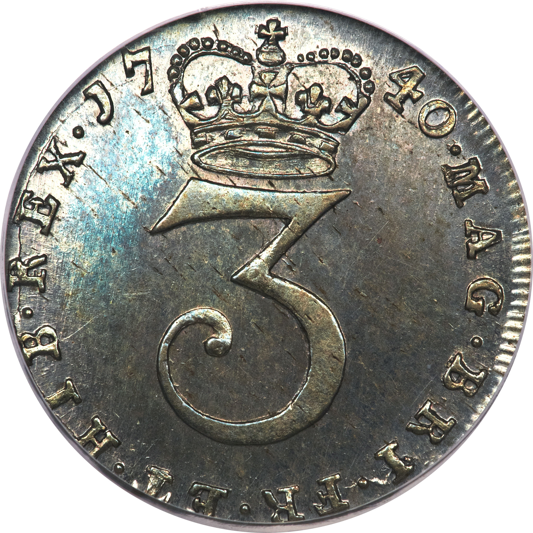 3 Pence - George II incl. Maundy reverse