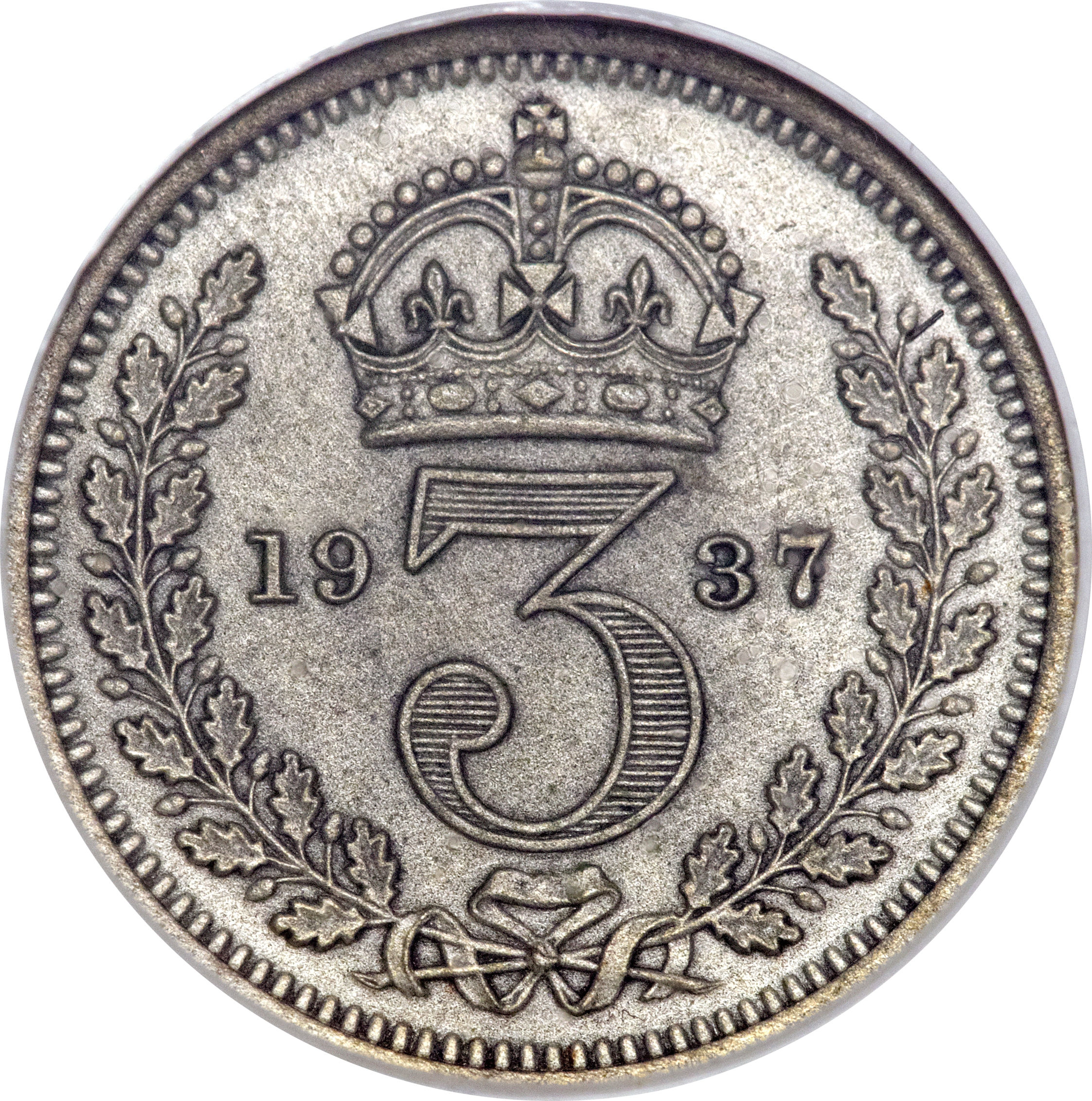 3 Pence - George VI 1st Maundy issue reverse