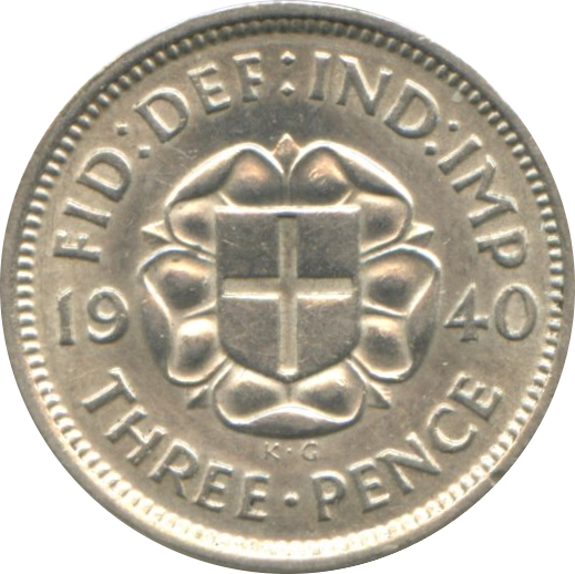 3 Pence - George VI incl. Colonial reverse