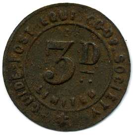 3 Pence - Guide Post Equit CSL Northumberland obverse