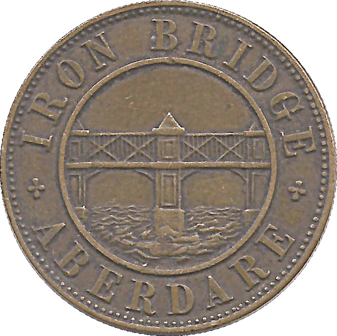 3 Pence - Iron Bridge - Aberdare reverse