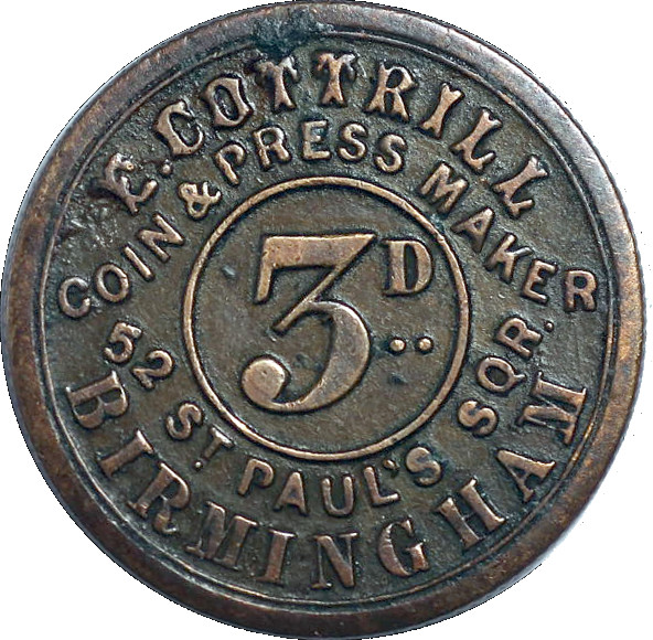 3 Pence - Kings Arms Beer obverse