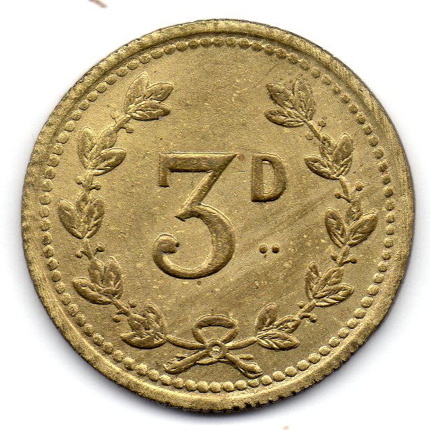 3 Pence obverse